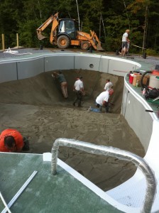 The Crew at a Pool Site
